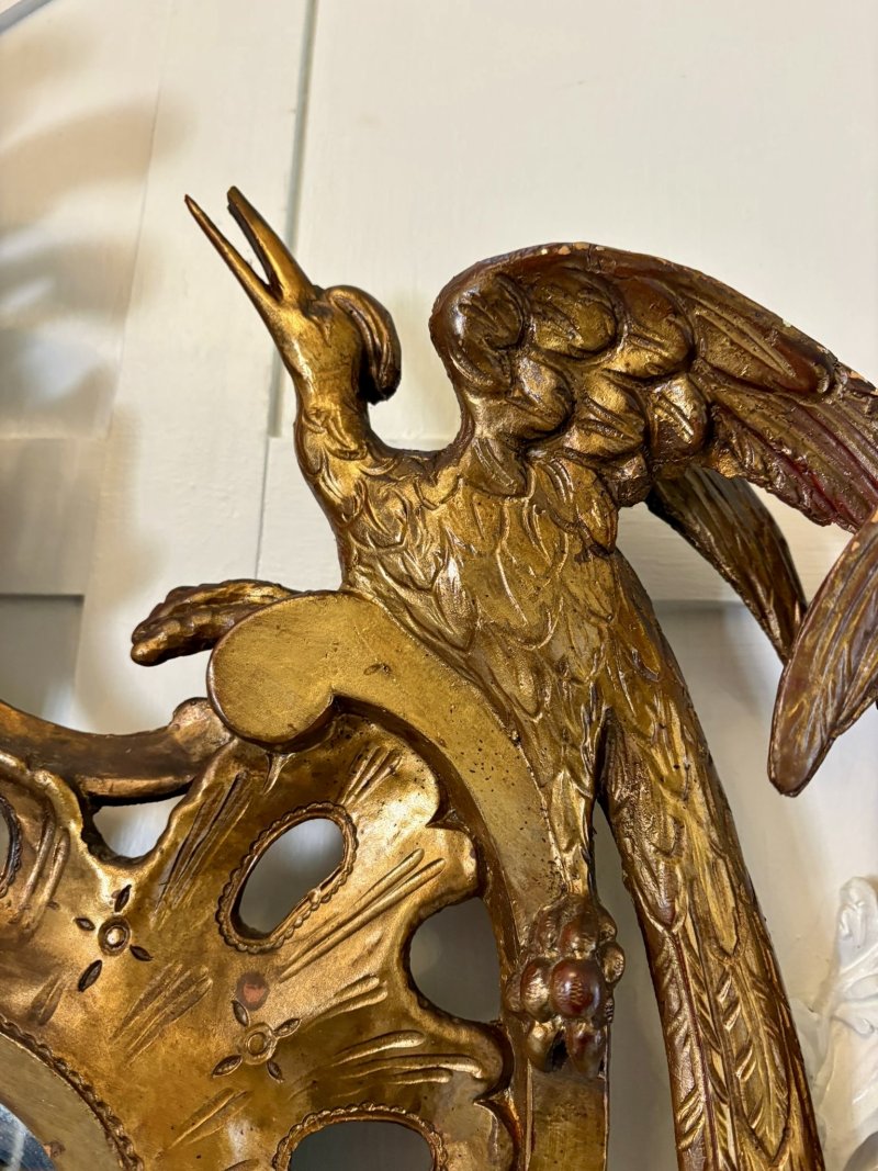 Antique Pair Giltwood Rococo Chinoiserie Wall Mirrors - Image 13